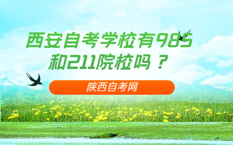 西安自考学校有985和211院校吗？