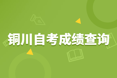 2022年4月铜川自考成绩查询时间