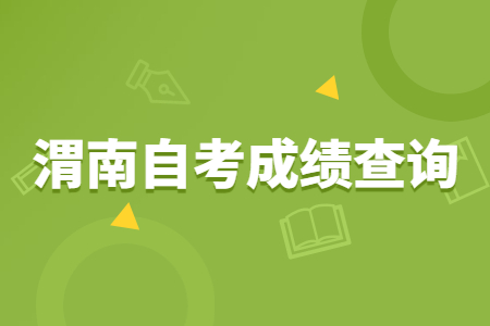 2022年4月渭南自考成绩查询时间