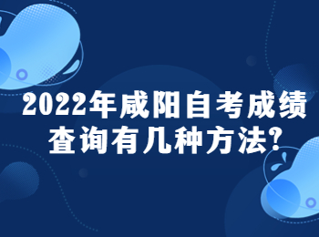 咸阳自考成绩查询 咸阳自考