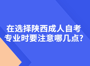 陕西成人自考专业