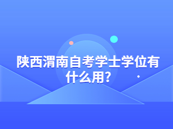 渭南自考学士学位 渭南自考